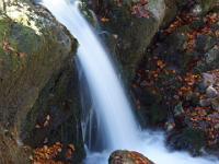 Oberster schmaler Wasserfall